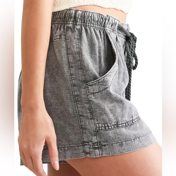 Free People Westmoreland Linen Pull On Shorts - Picture 3 of 9